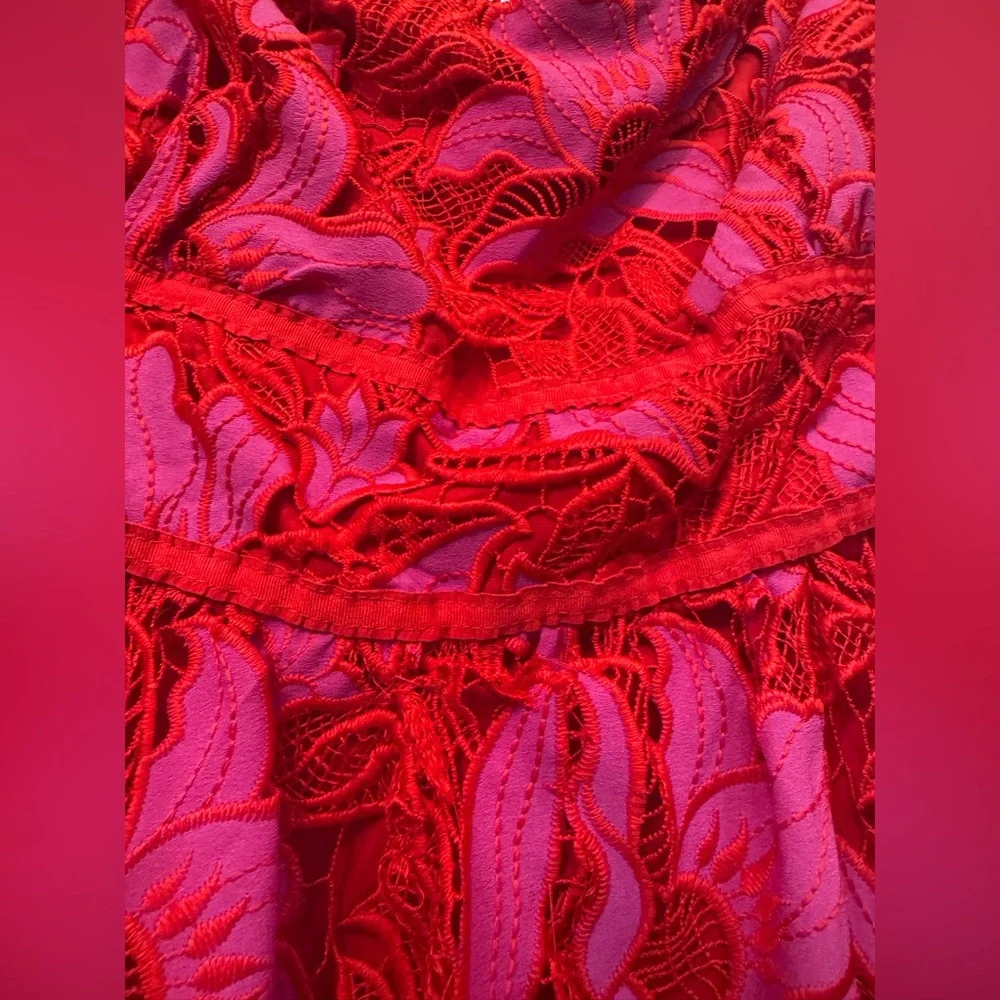 ML Monique Lhuillier Off the Shoulder Dress Size 16 - Picture 9 of 9